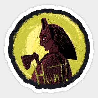 The Huntress (Anna) - Dead By Daylight Character Fan Art - Dark Style Sticker